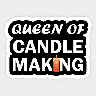 queen of candle making Sticker